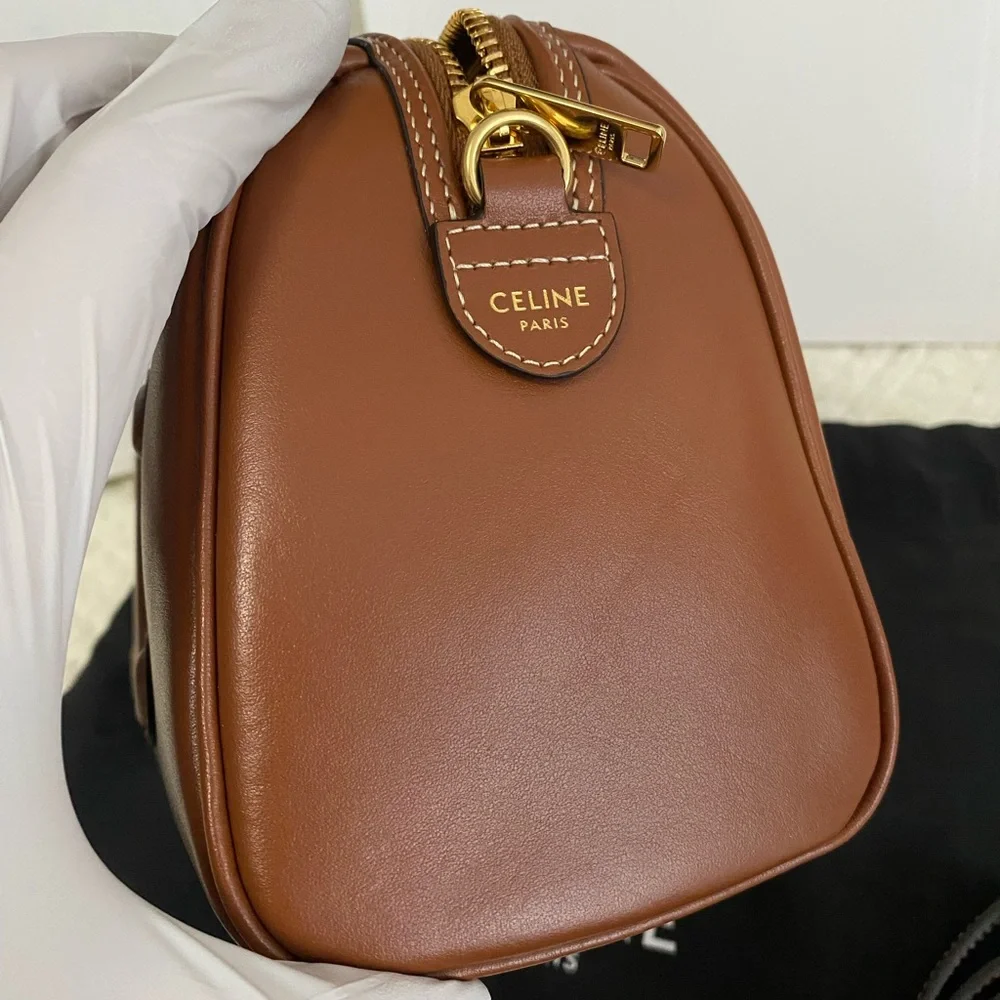 Celine Boston Small Tan Leather, Brand New - Picture 14 of 16